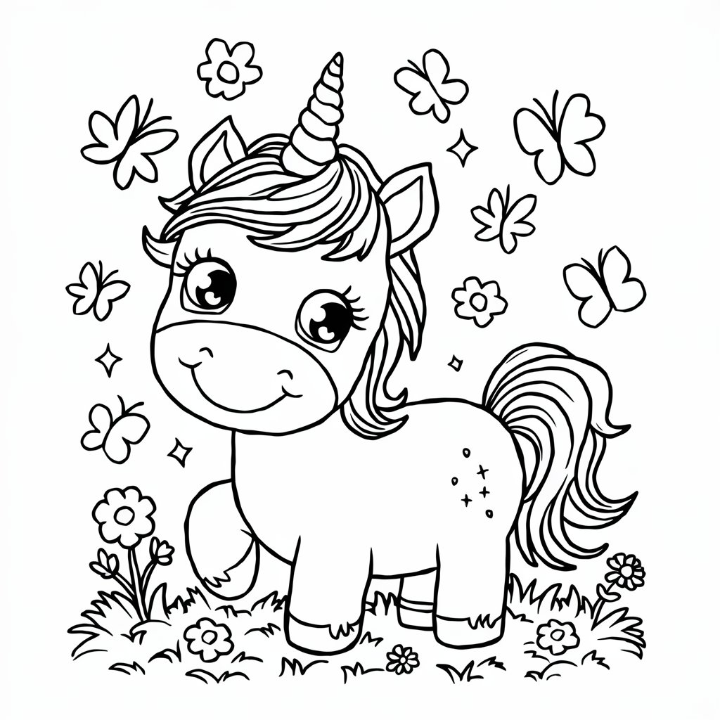 unicorn coloring sheets