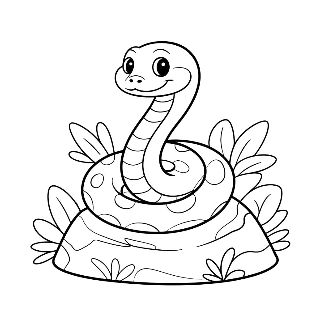 snake coloring page