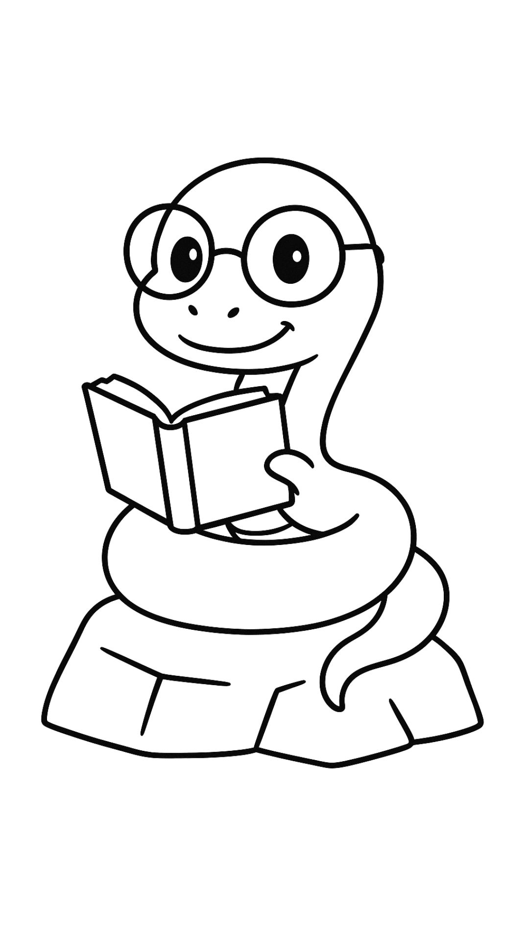 cute snake coloring pages