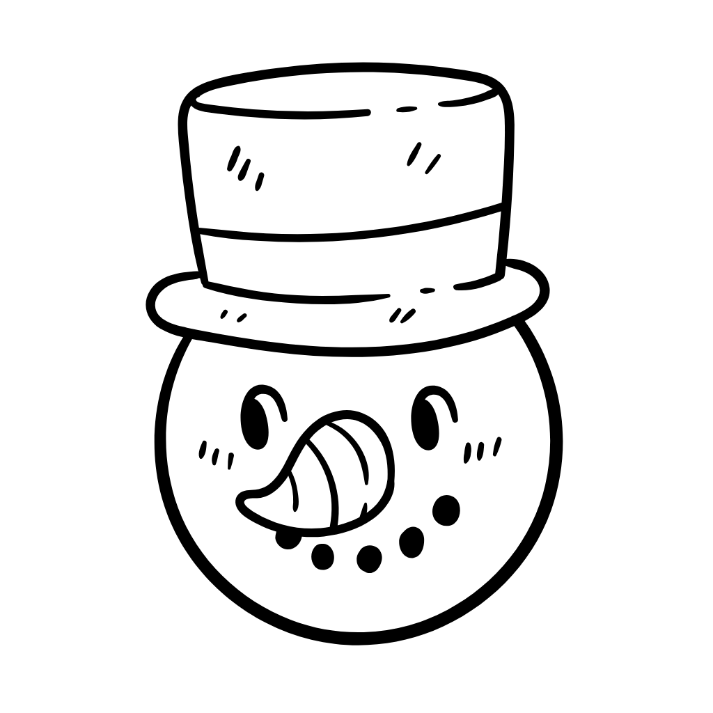 color pages snowman