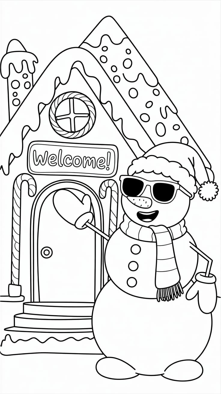 snowman coloring sheets