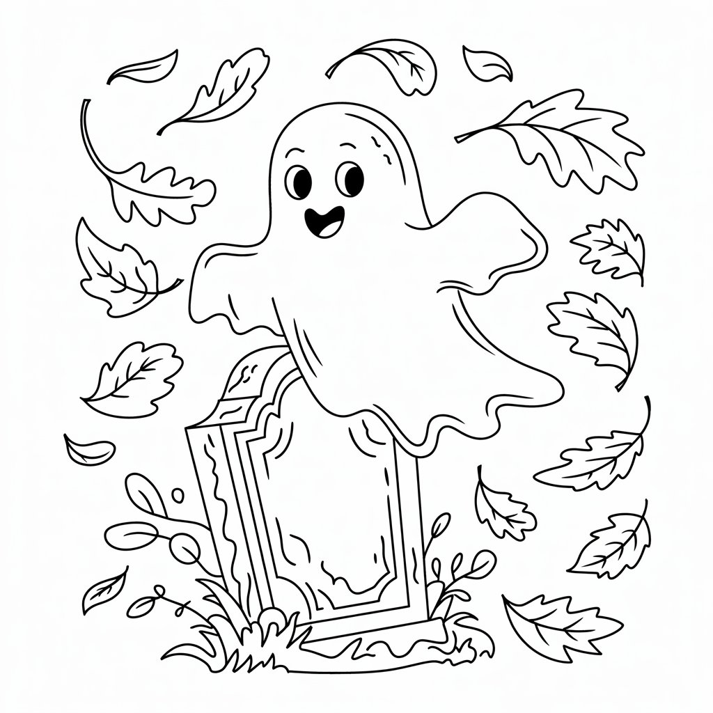 spooky coloring sheets