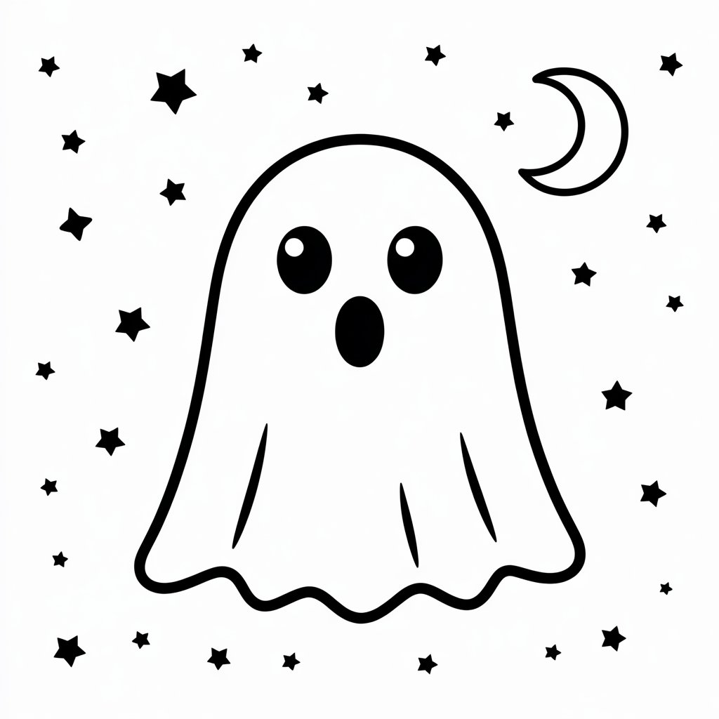 spooky cutie coloring pages