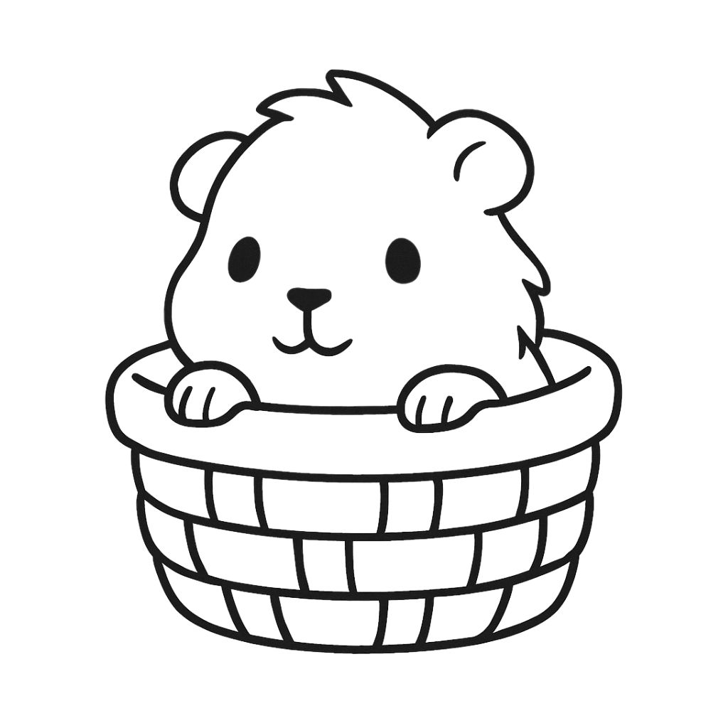 coloring pages of guinea pigs