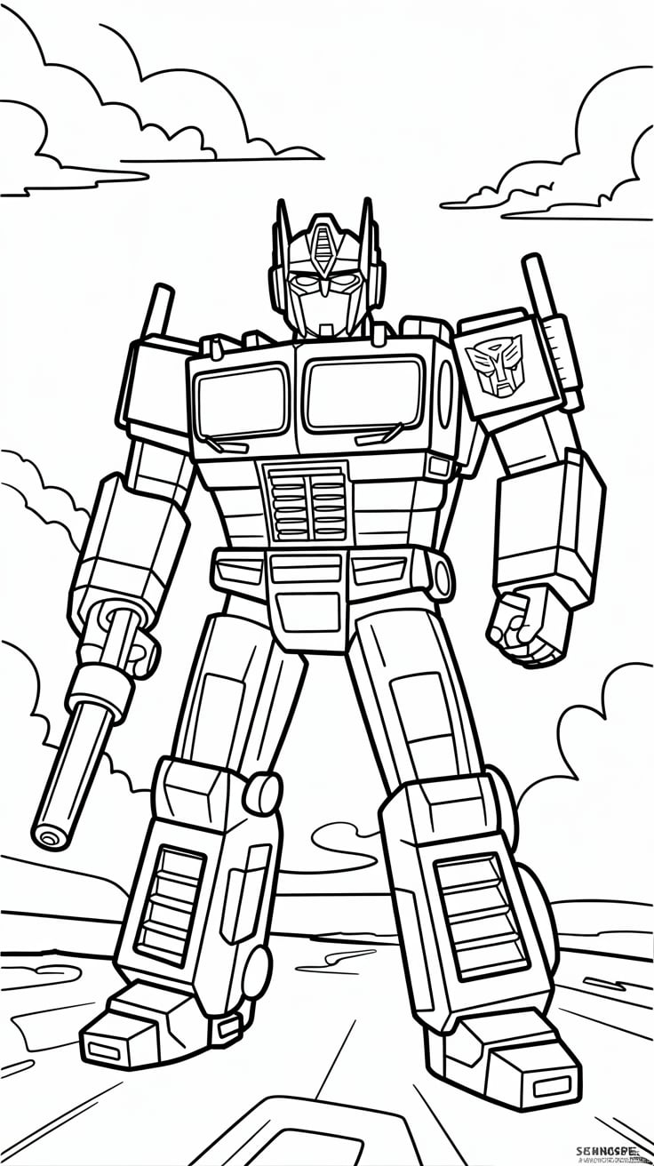 transformers megatron coloring pages
