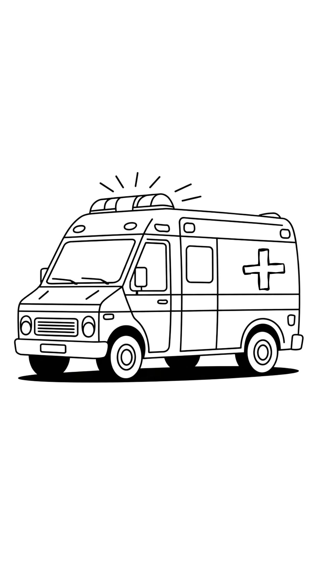 free printable ambulance coloring pages