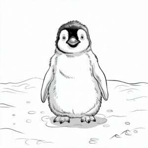 penguin coloring pages