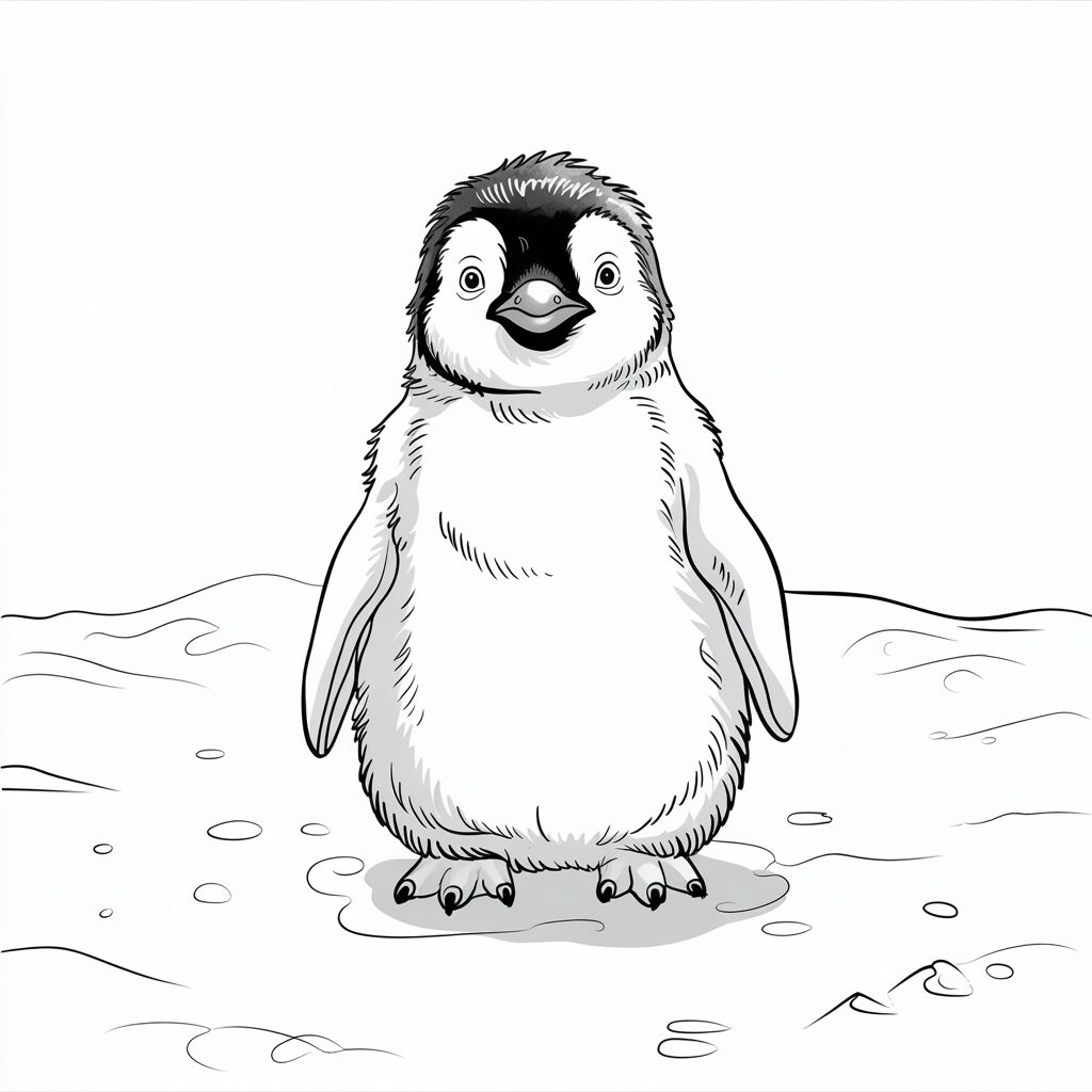 penguin coloring pages