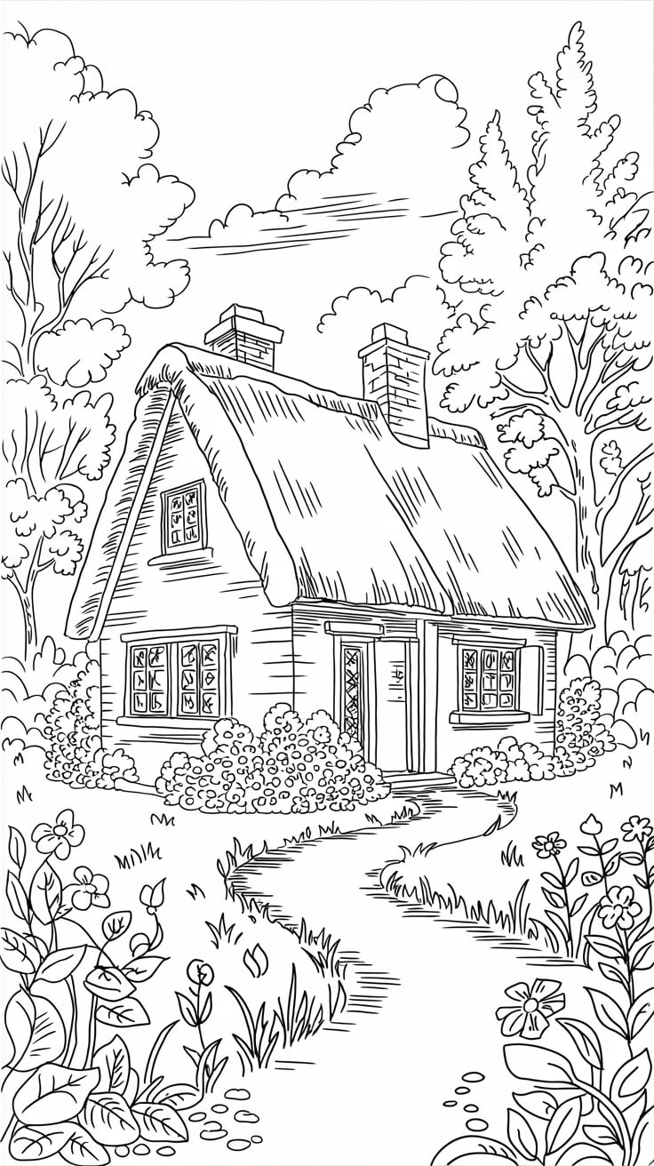 coloring pages of haunted houses