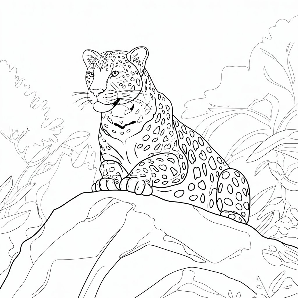 panther printable coloring pages