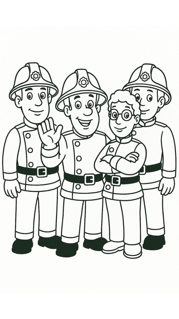 firefighter badge coloring page