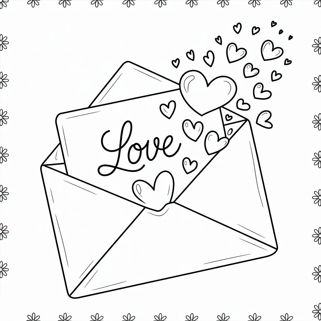 valentines day coloring page