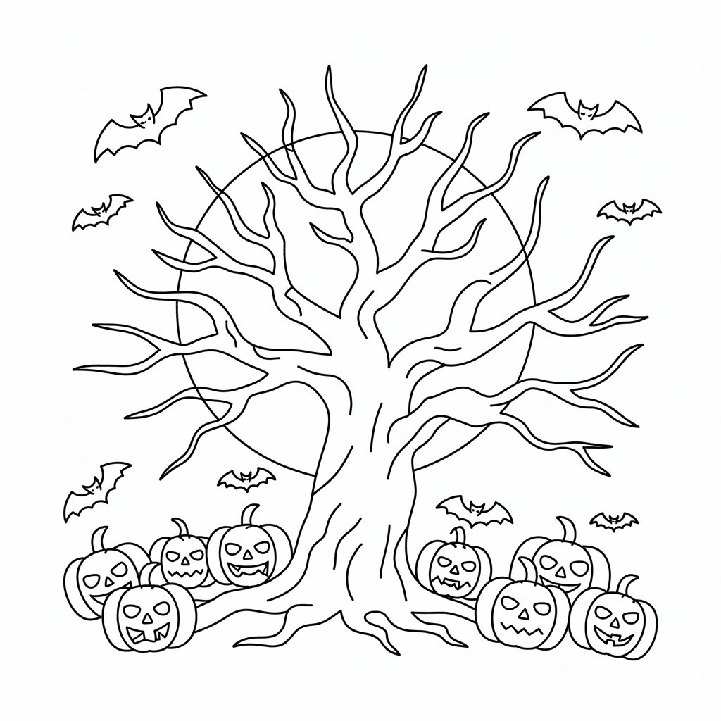 coloring pages of trees