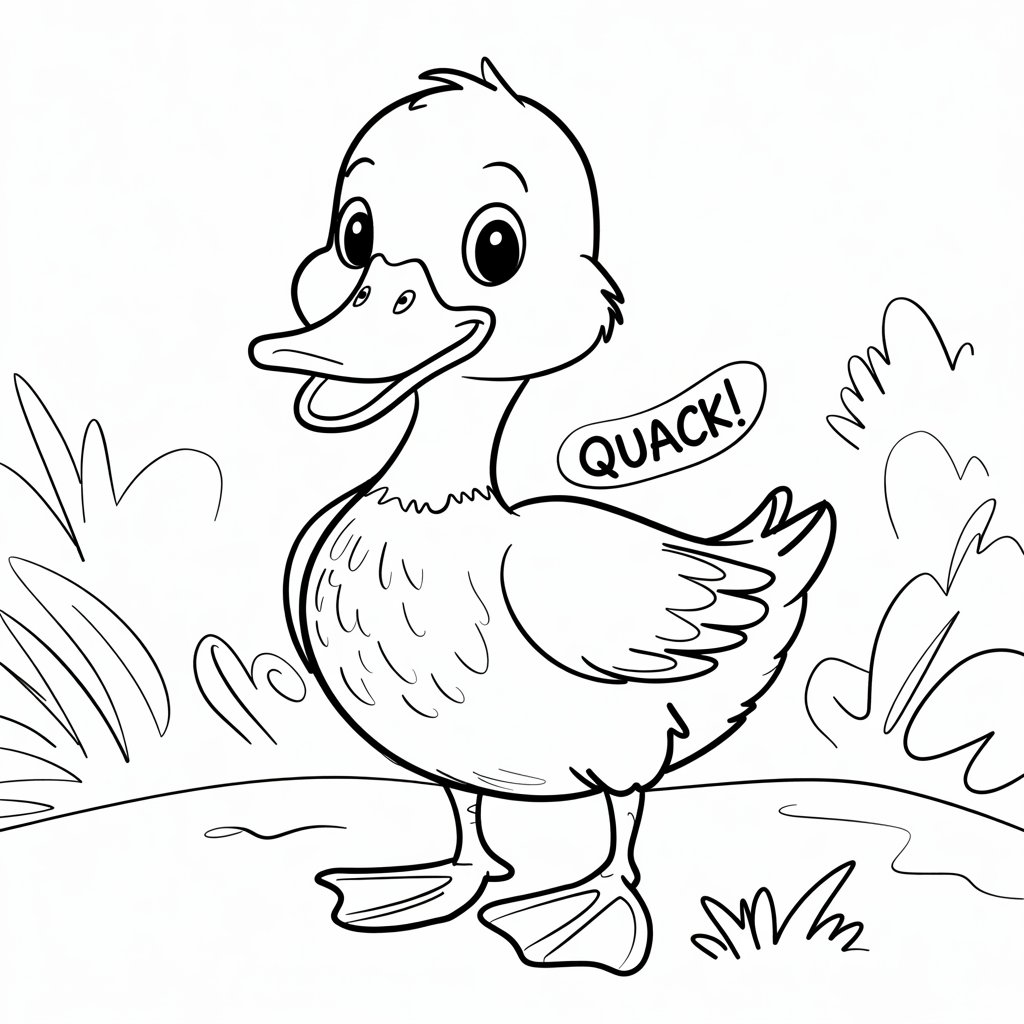 coloring pages of ducks