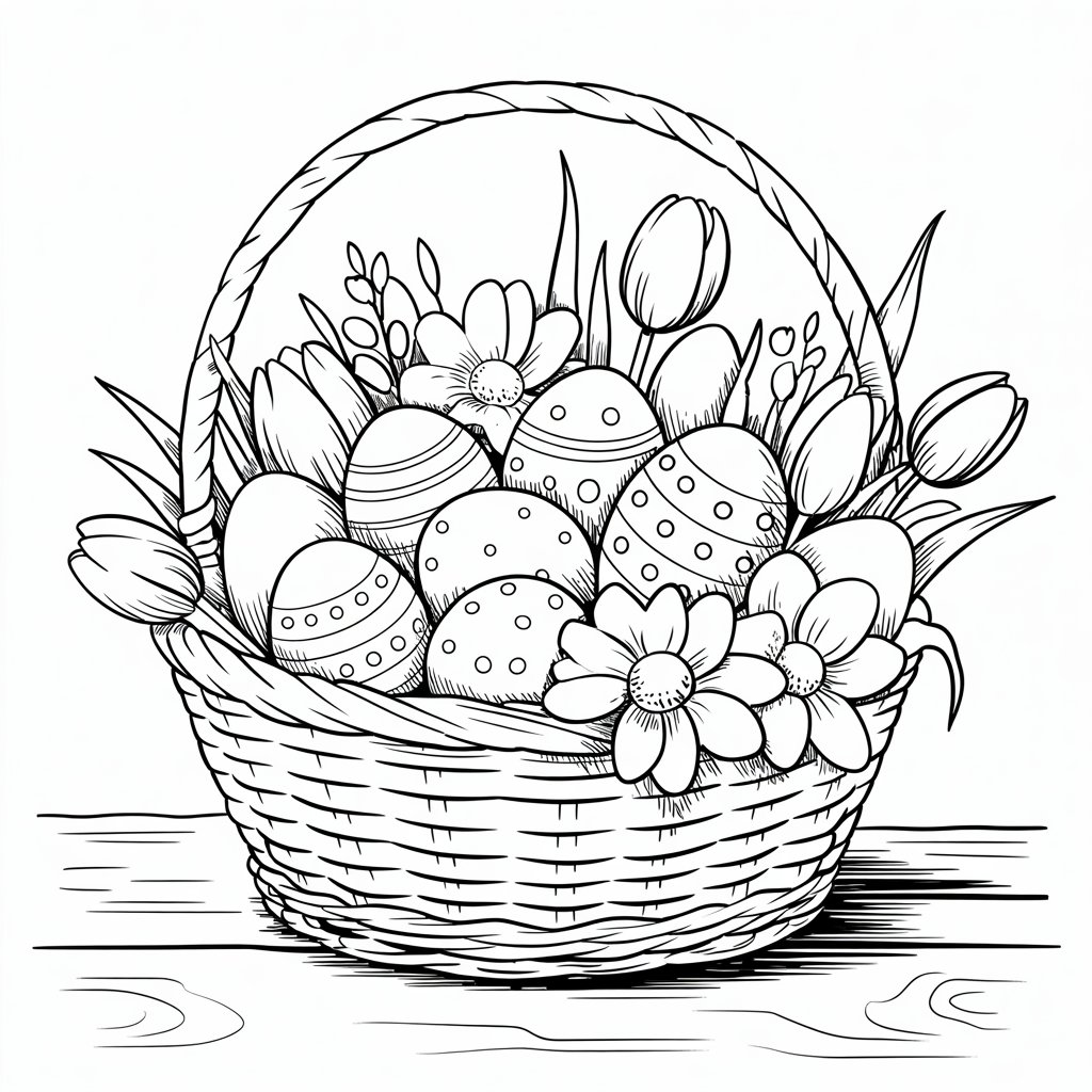 easter egg coloring book