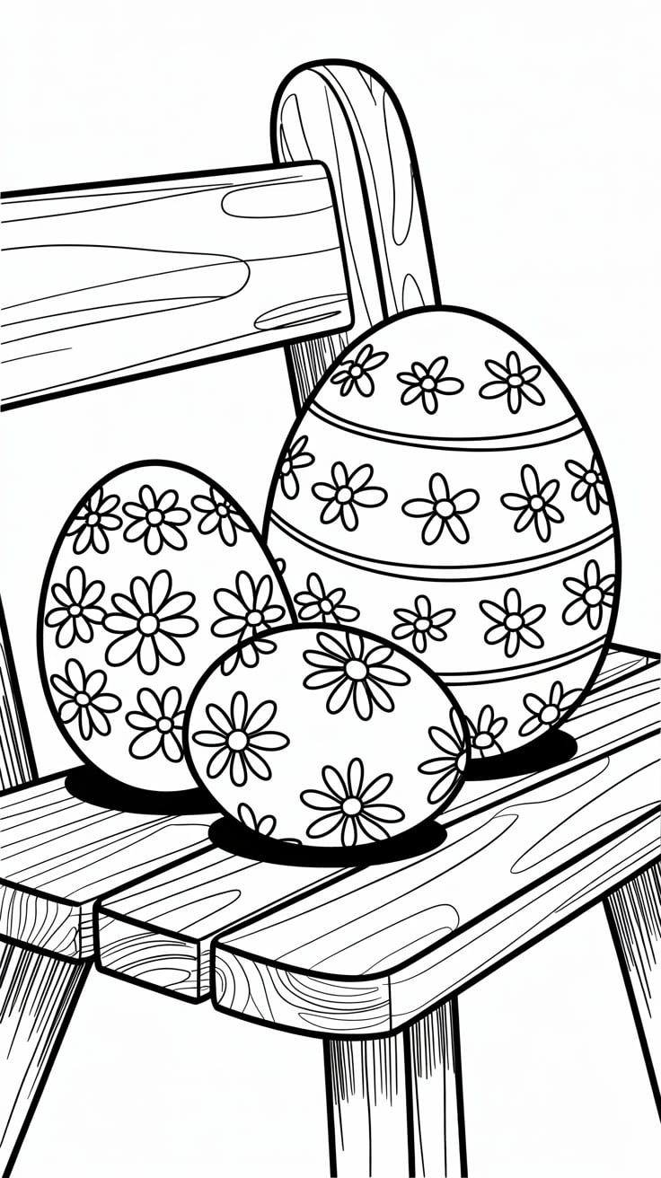 easter egg coloring sheets