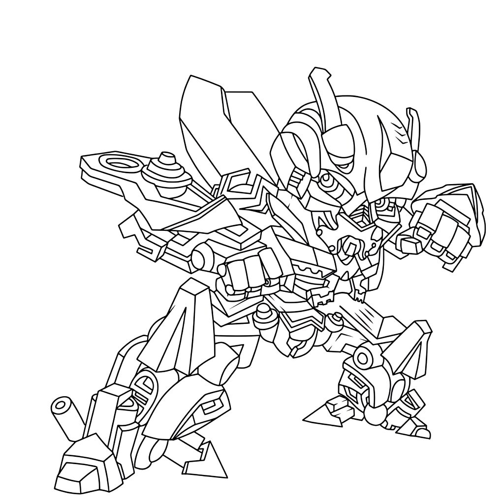 bumblebee transformer coloring page