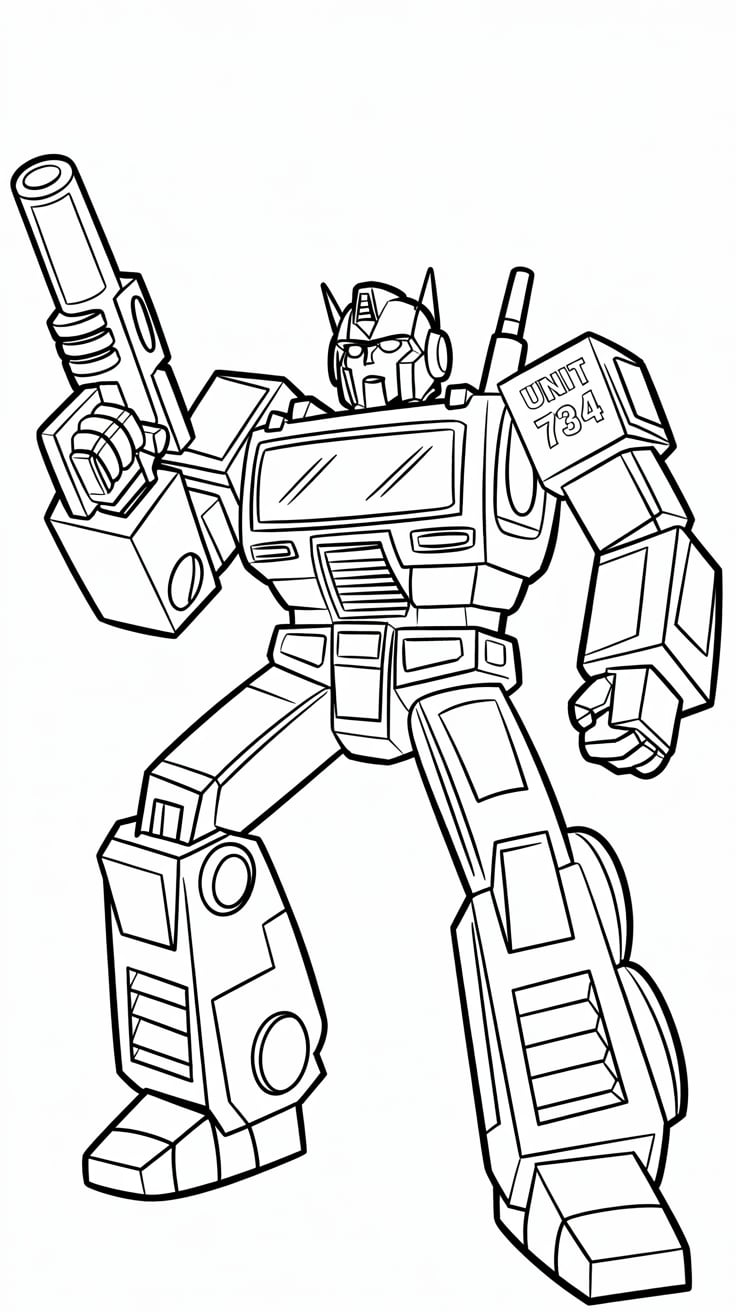 printable transformers coloring pages