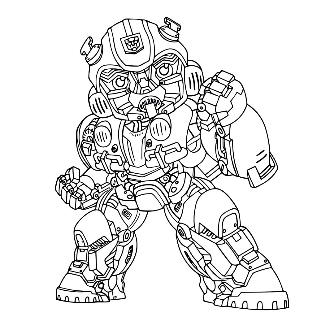 coloring pages bumblebee transformer