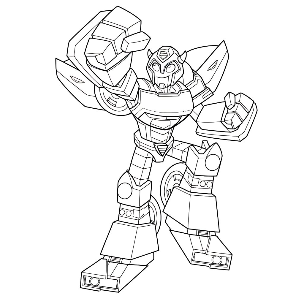 transformers bumblebee coloring pages