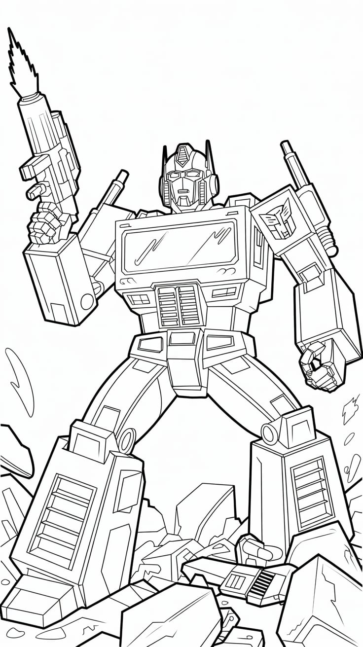 transformers coloring pages bumblebee