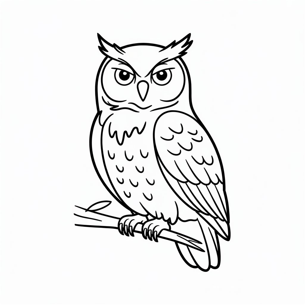 cute owl coloring sheets