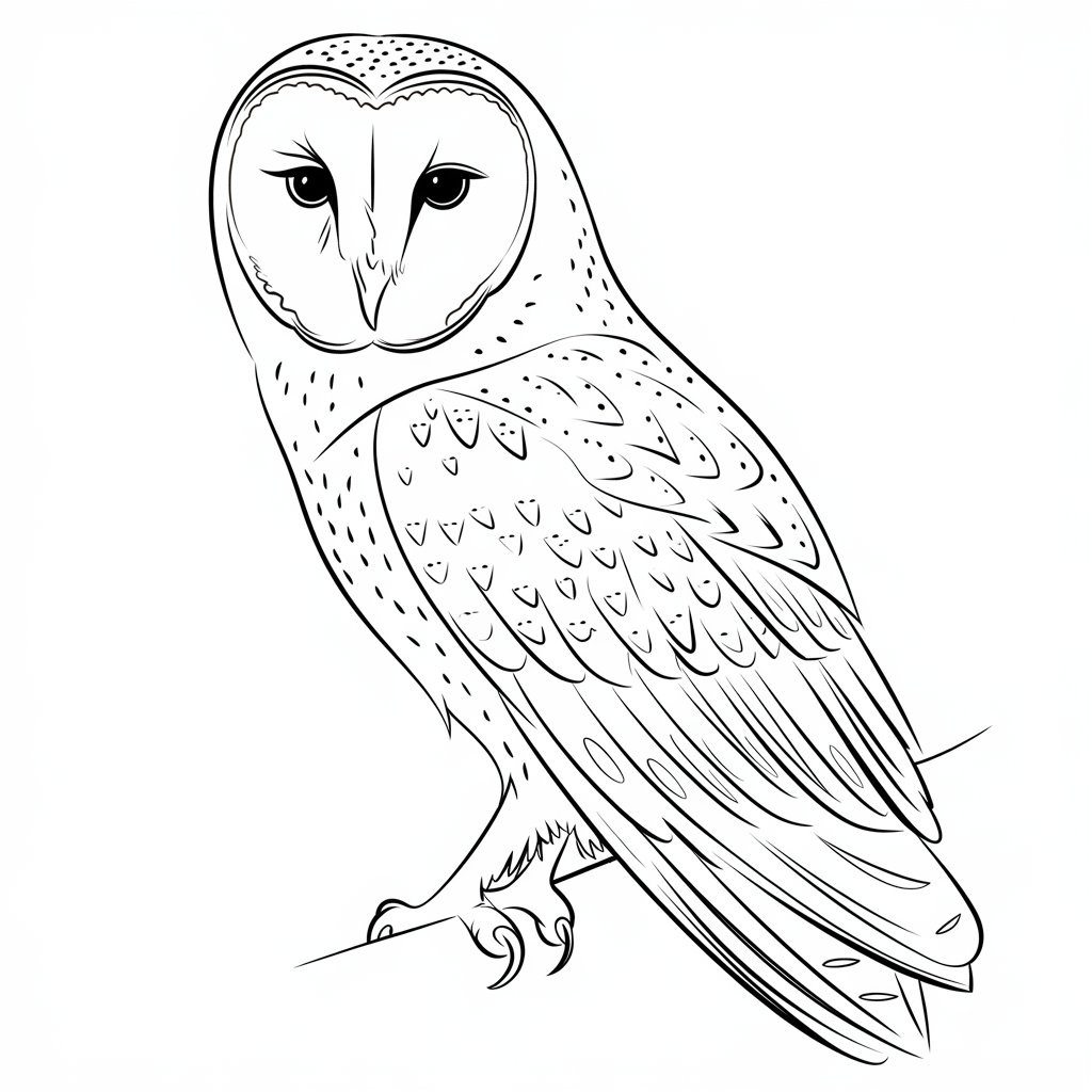 owl coloring pages colored