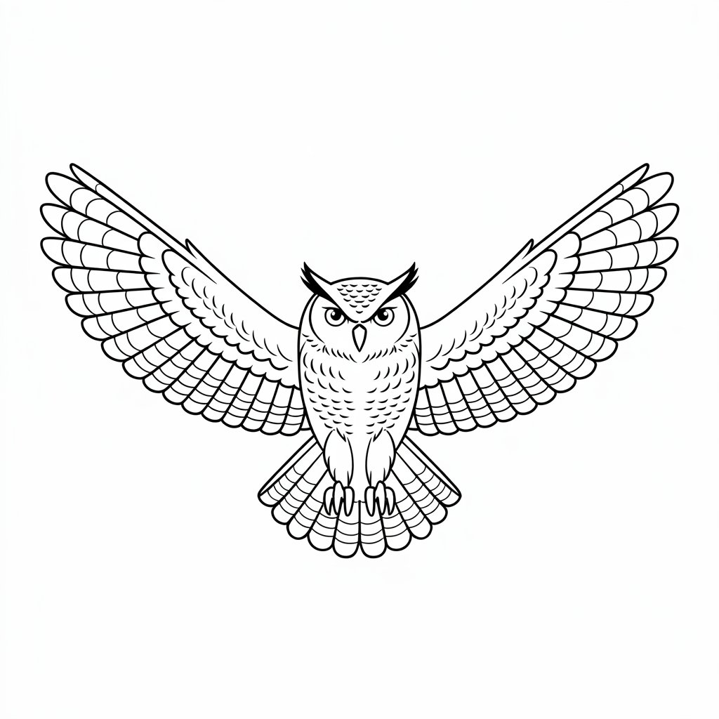 owls coloring pages