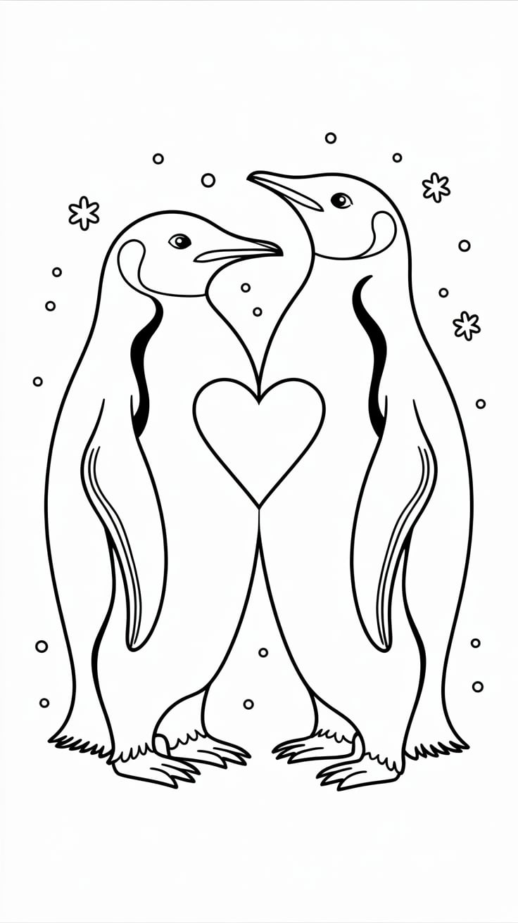 coloring page valentines day