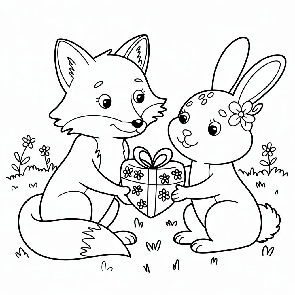 valentine coloring book pages