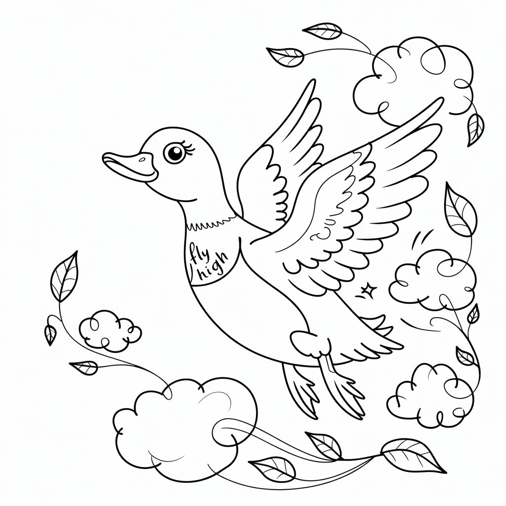 duck coloring pages