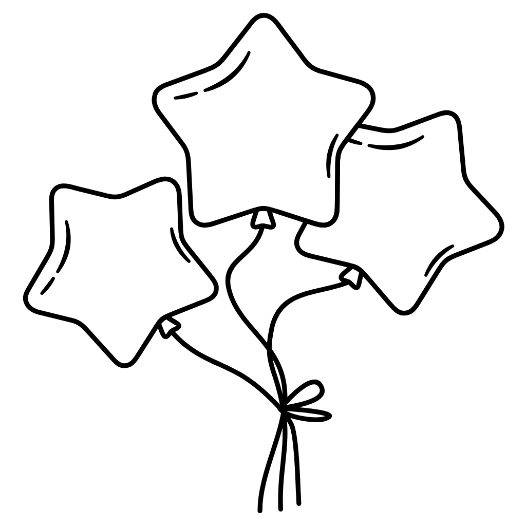 printable birthday balloon coloring pages