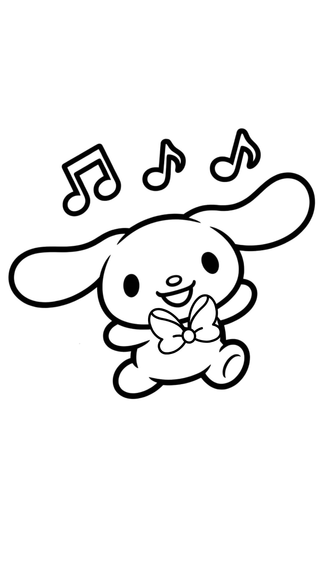 cute cinnamoroll coloring pages printable