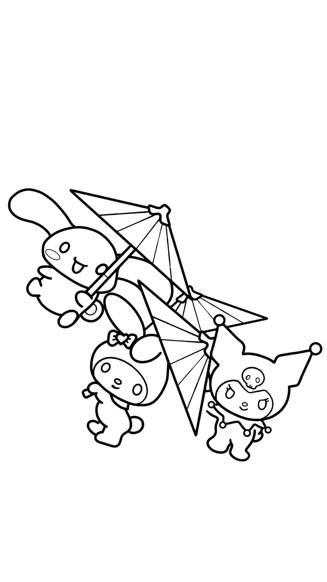 cinnamoroll and friends coloring pages