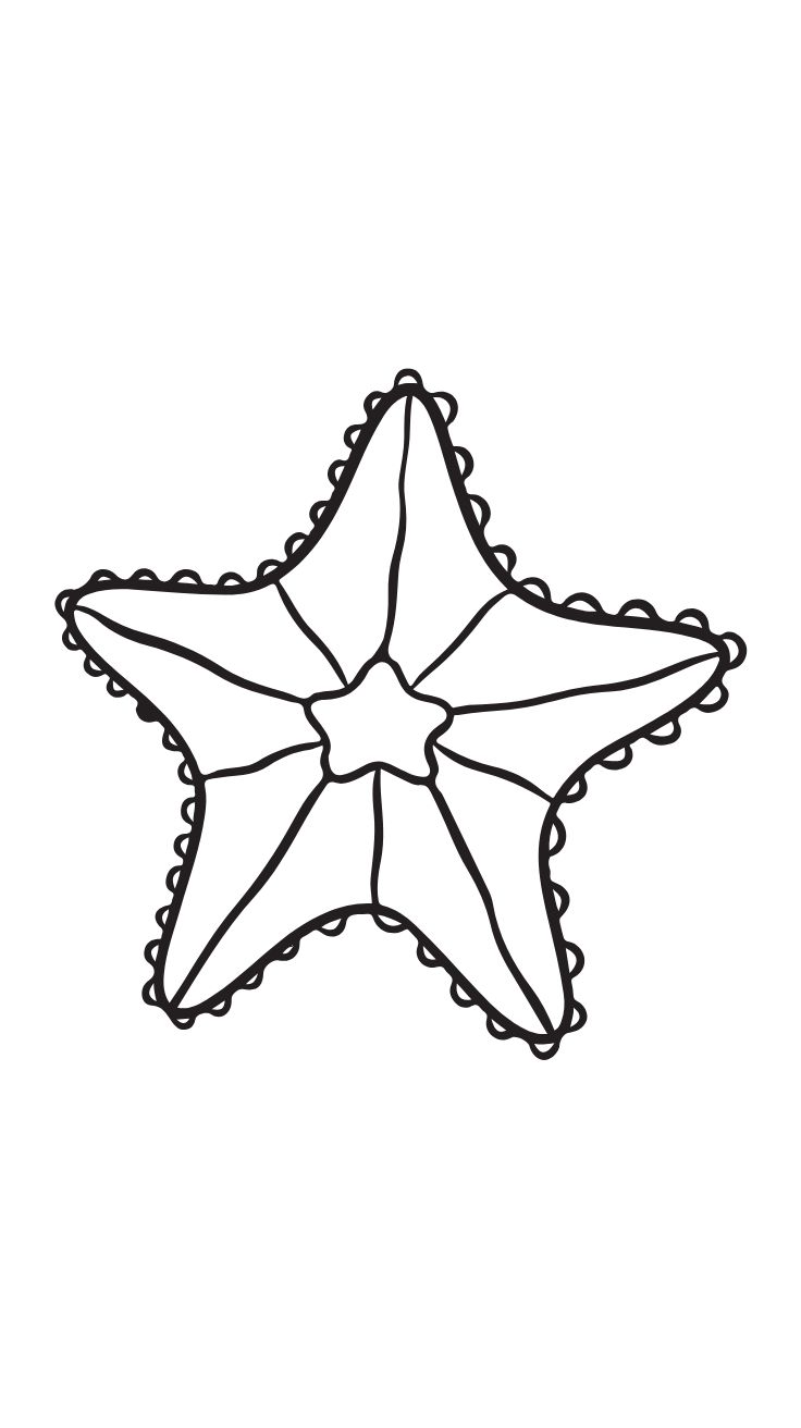 starfish coloring sheet