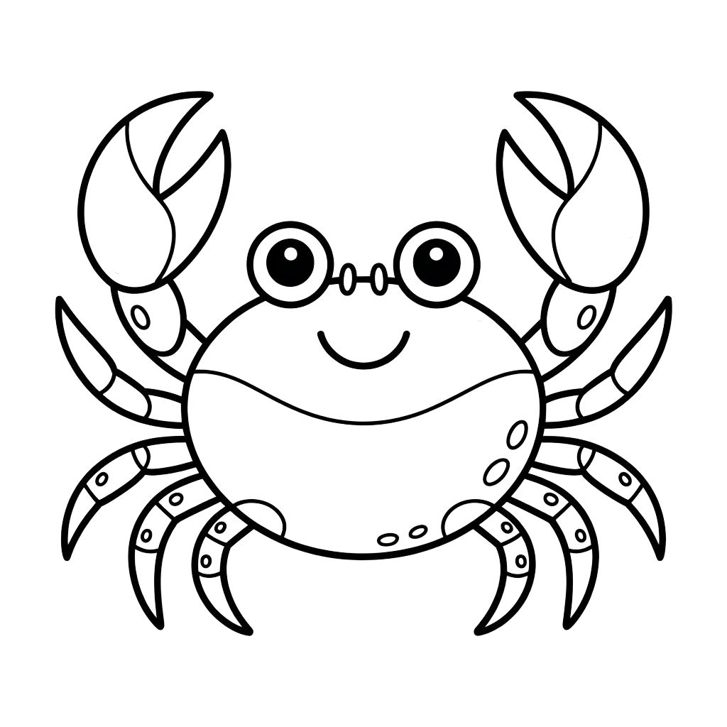 coloring pages crab