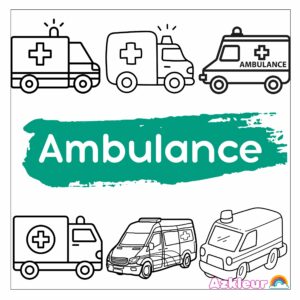 Ambulance Coloring Pages