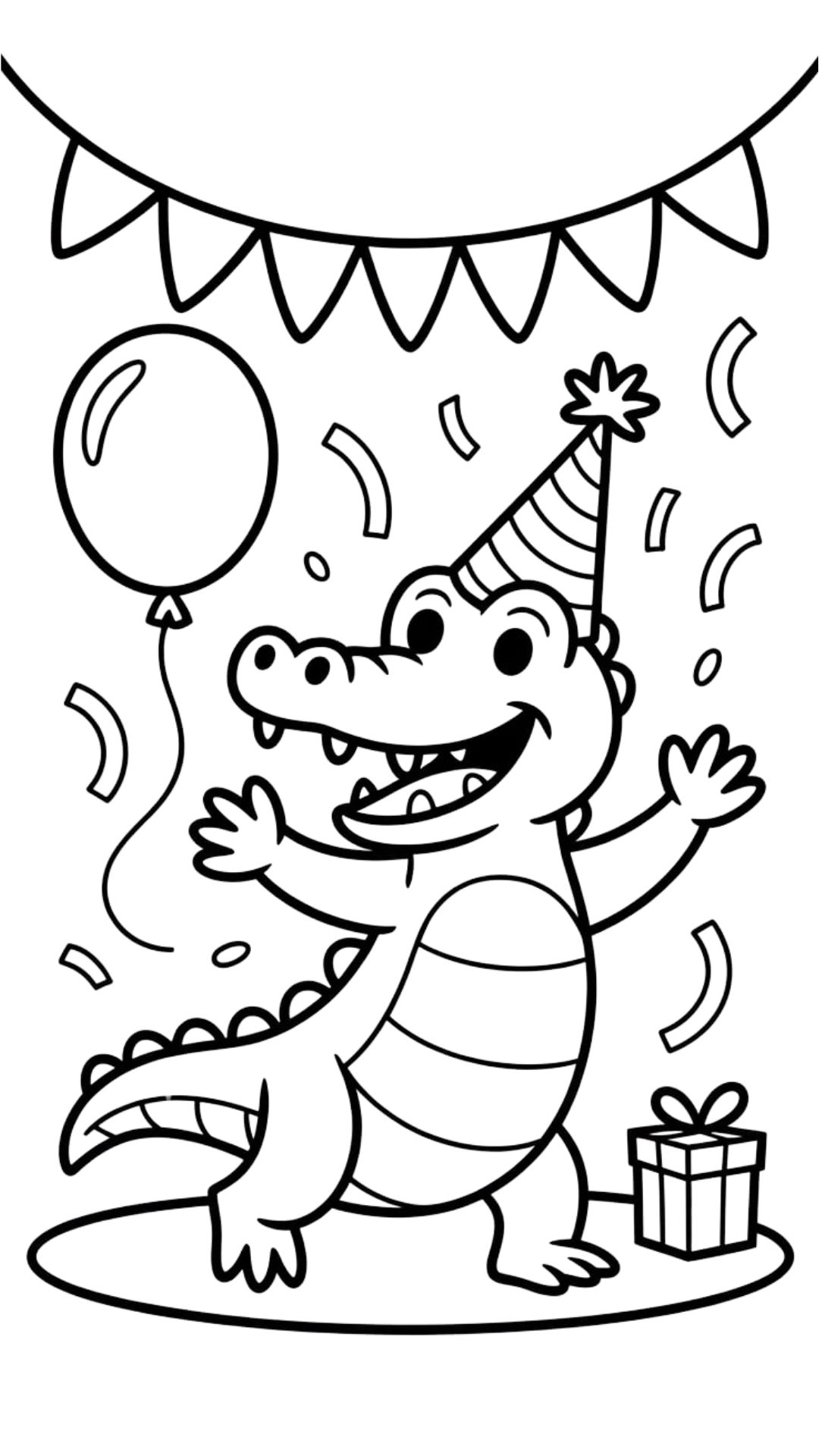 crocodile coloring sheet