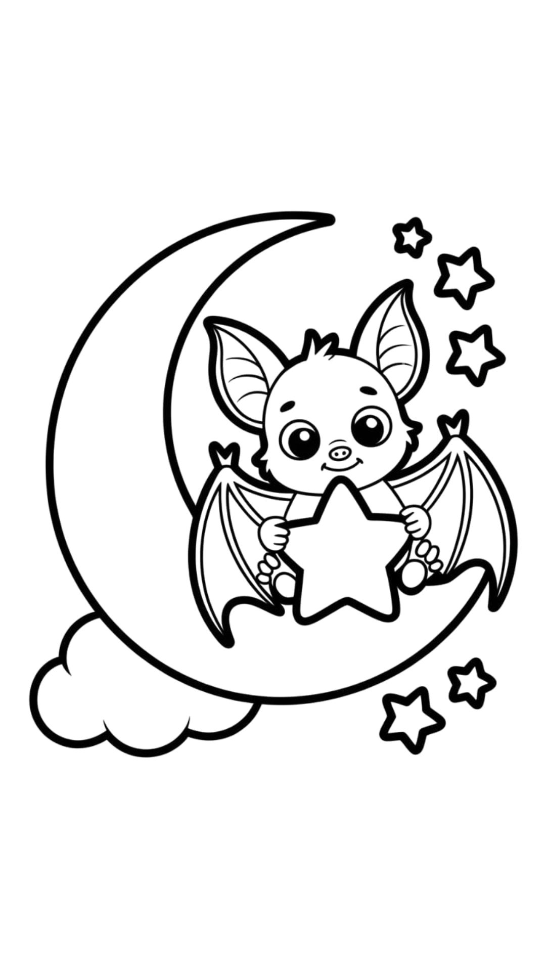 bats coloring page