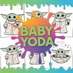 Baby Yoda Coloring Page