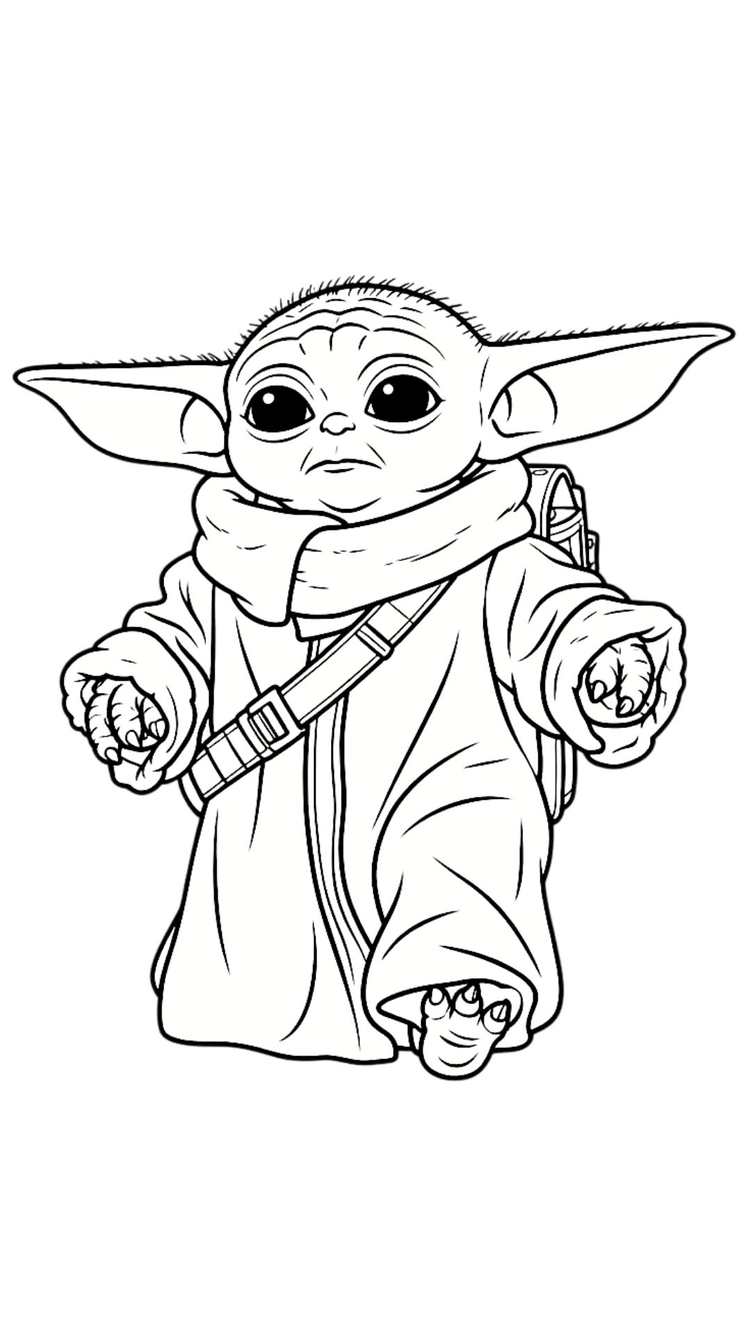 baby yoda coloring sheets