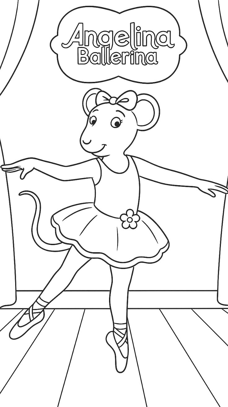 free coloring pages ballerina