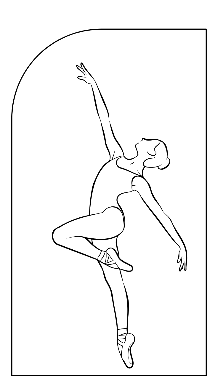 ballerina coloring book pages