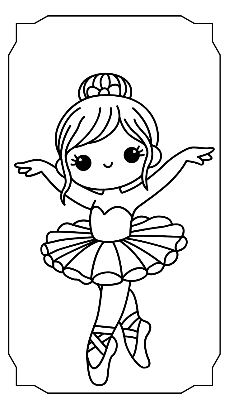 printable ballerina coloring pages