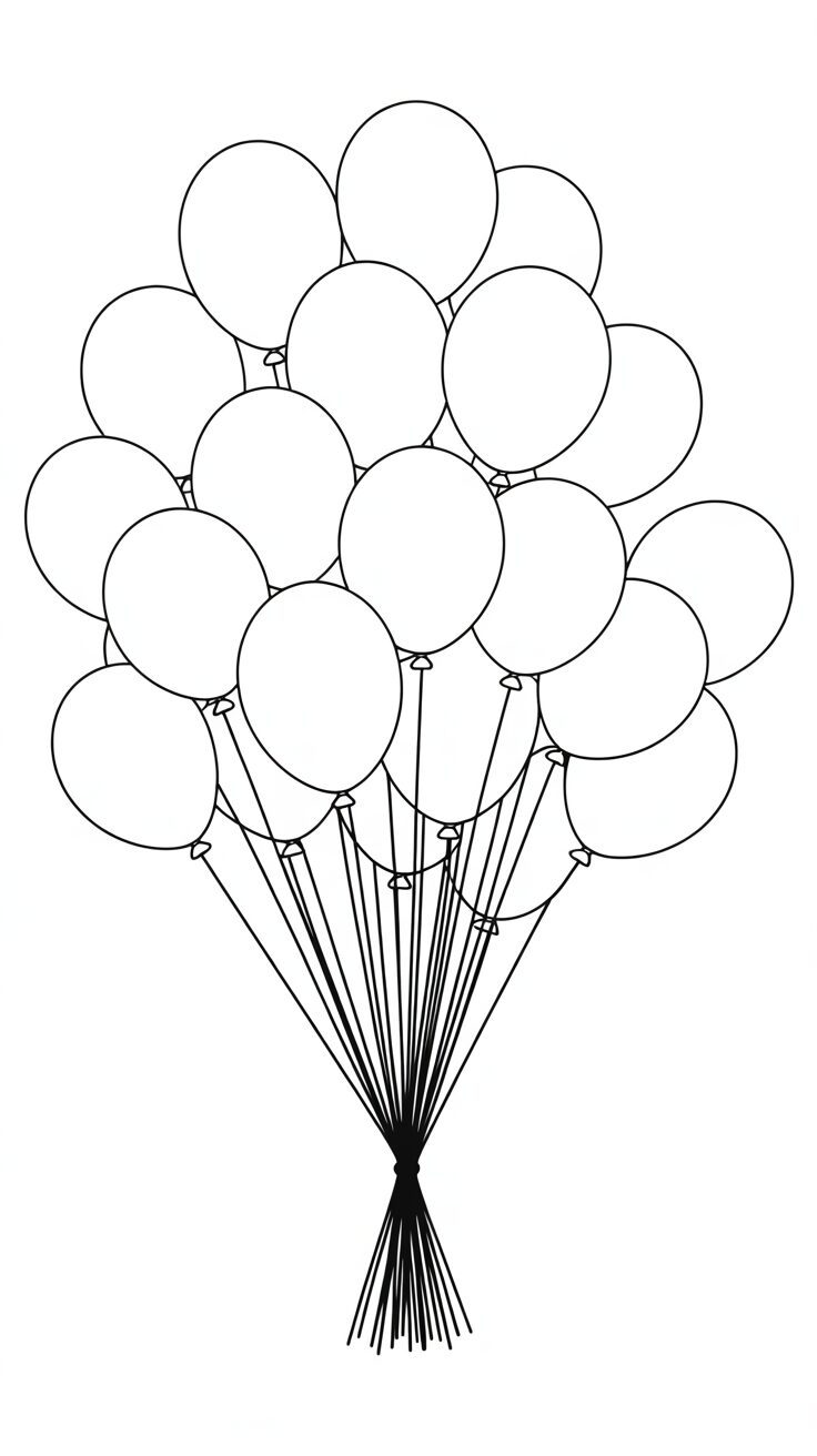 free balloon coloring pages