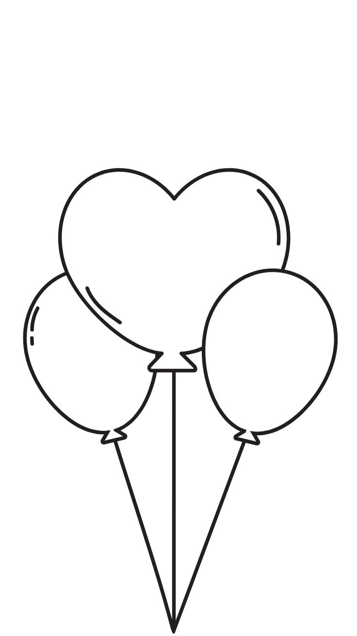 coloring pages of balloons