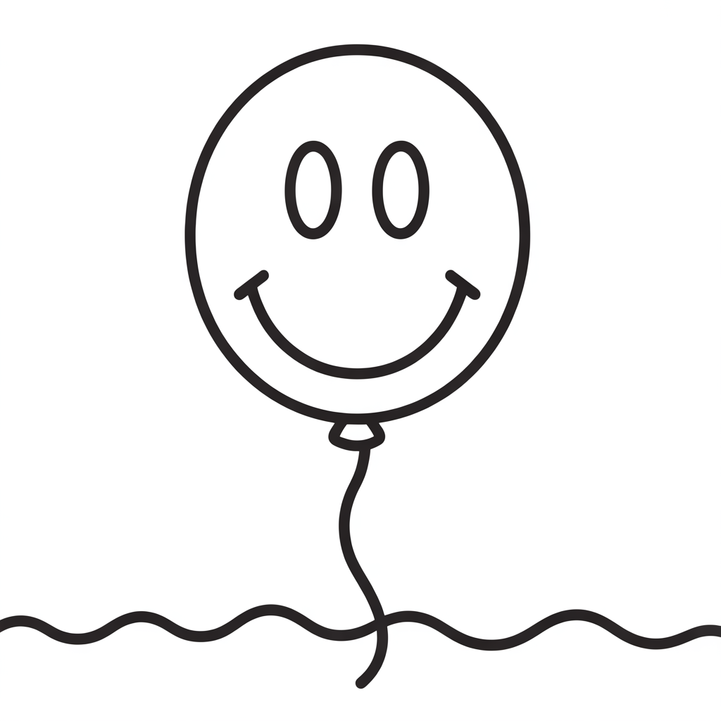 preschool balloon learning coloring sheets