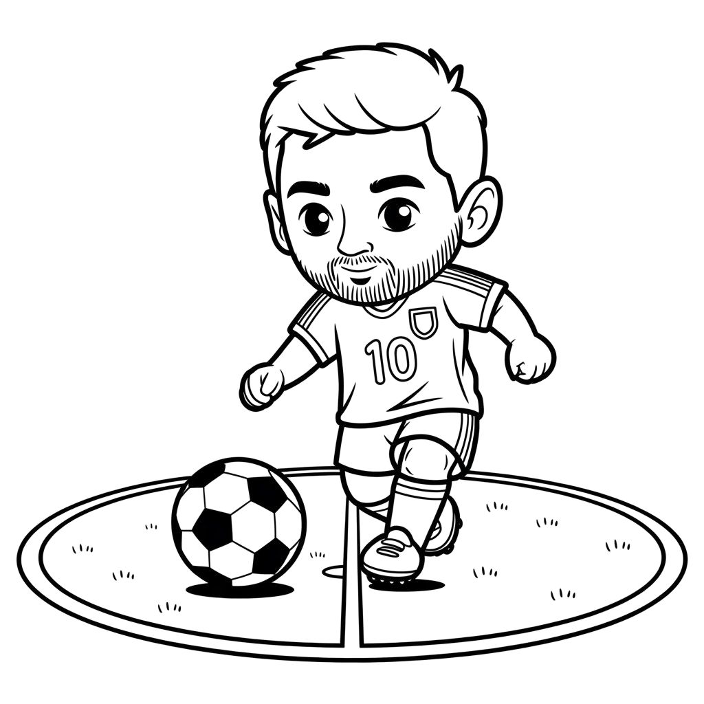 football player coloring page