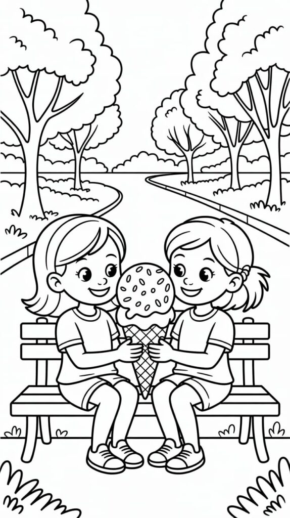 friendship bff coloring pages