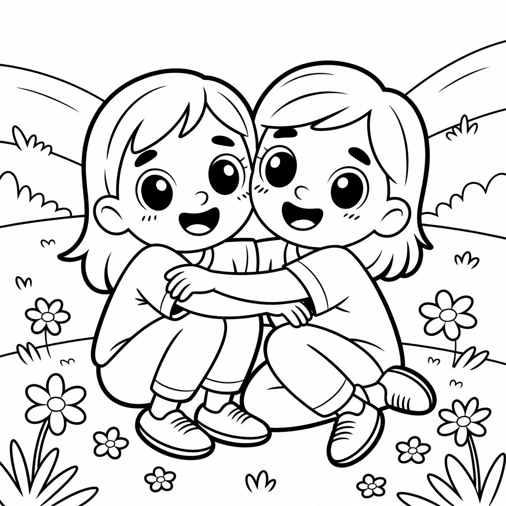 printable bff coloring pages